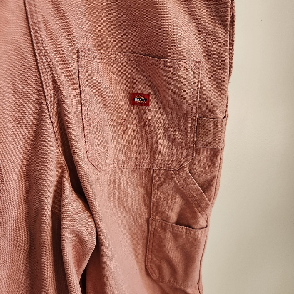Dickies Women's Pink Jeans Overalls - Picture 5 of 7